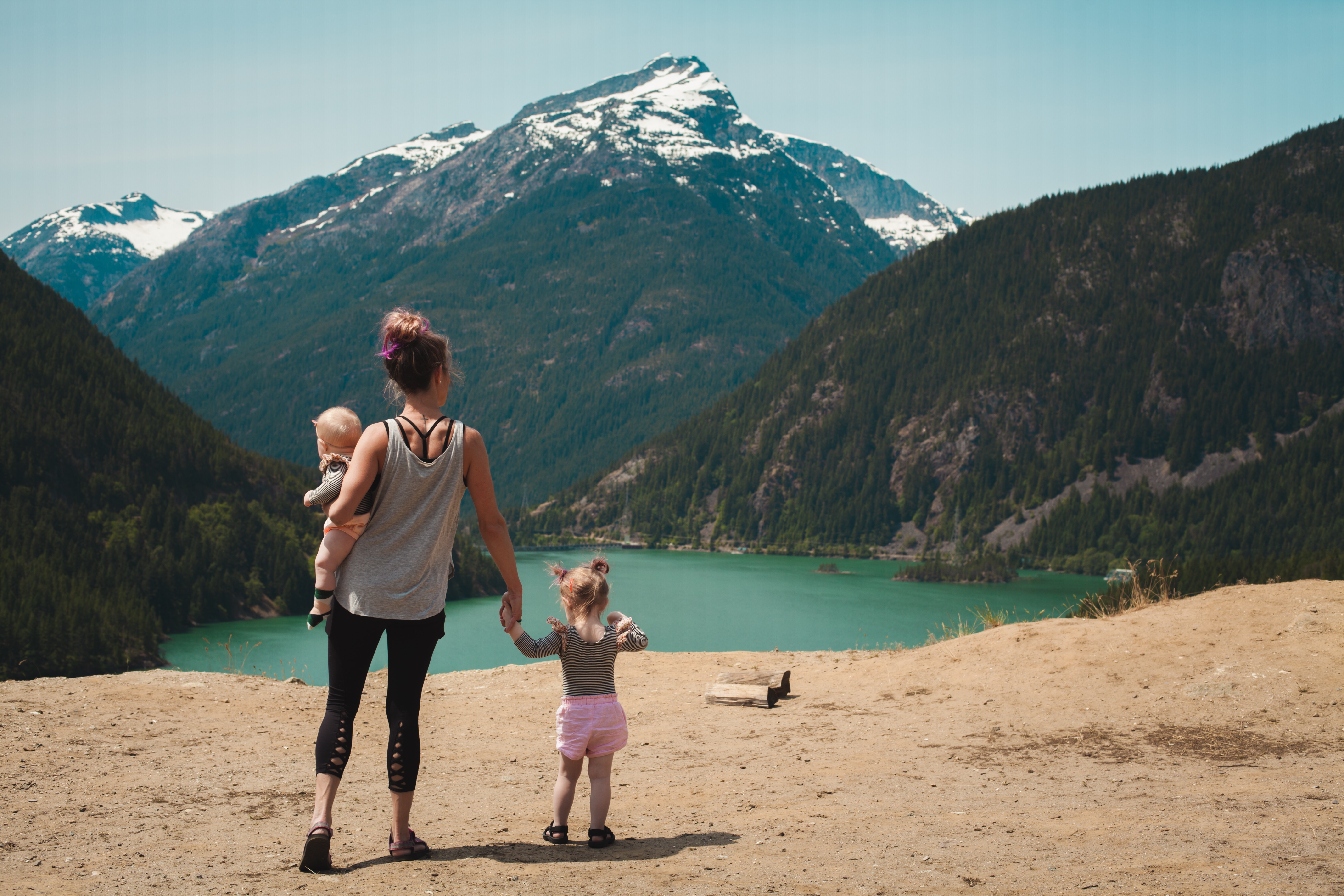 family hiking