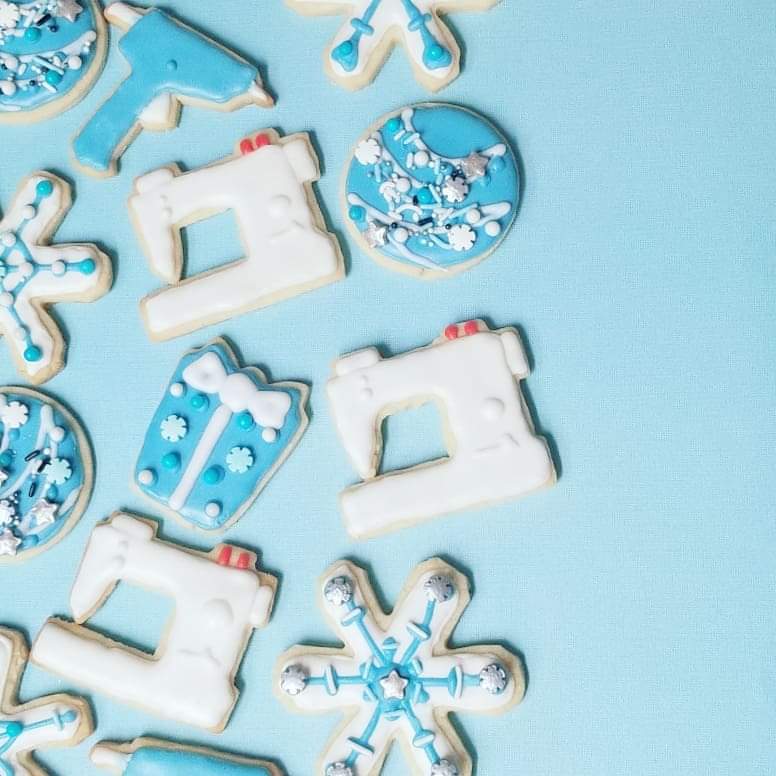 sewing machine sugar cookies