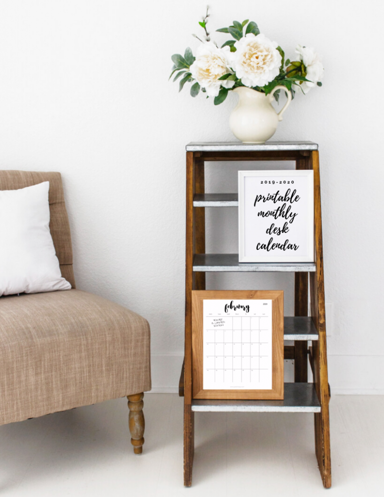 downloadable monthly calendar 2020